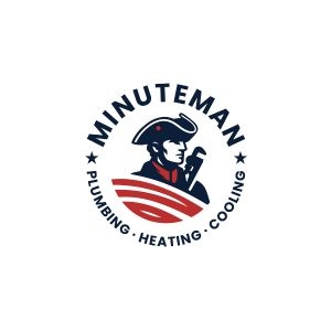 Minuteman Plumbing, Heating & Cooling Logo